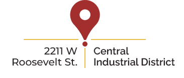 Map showing our ocation at 2211 W Roosevelt St.