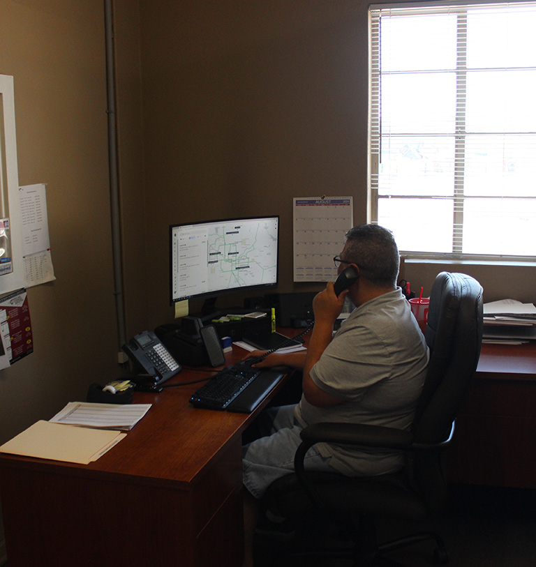 Our team working to give the best service to our clients